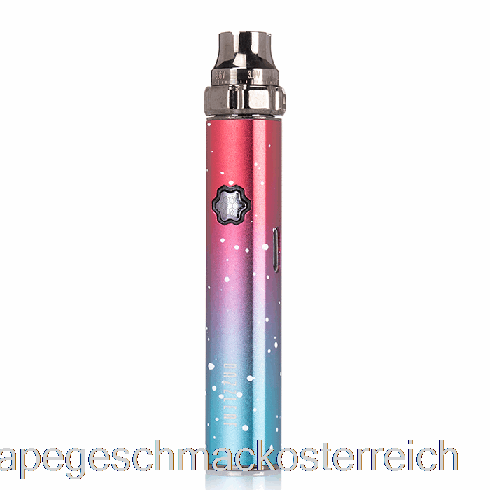 Dazzleaf Squarii Top Twist 510 Batterie Coral Pink / Blue Splatter Vape Geschmack